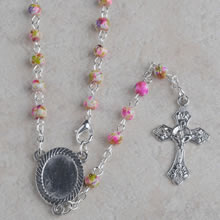 Glass beads rosary